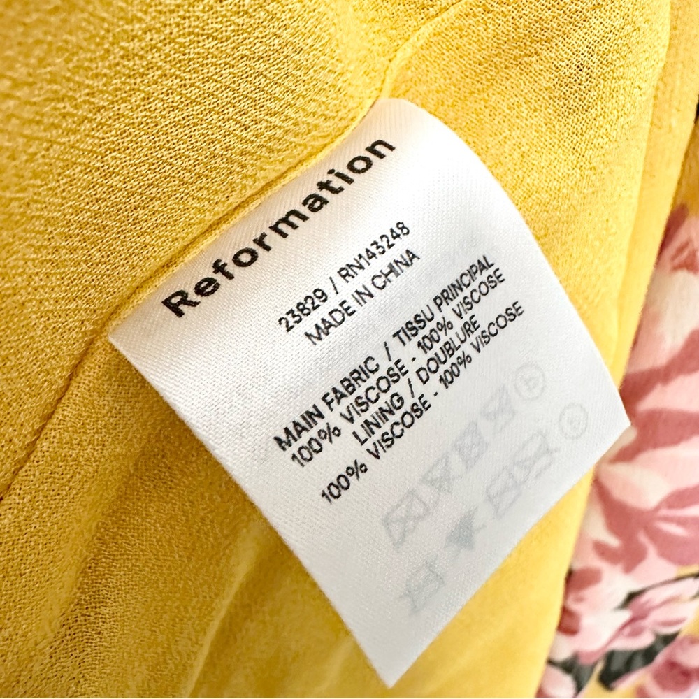 Reformation Juliette Dress In Anjelica Size 4 - Picture 10 of 11